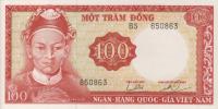 p19b from Vietnam, South: 100 Dong from 1966